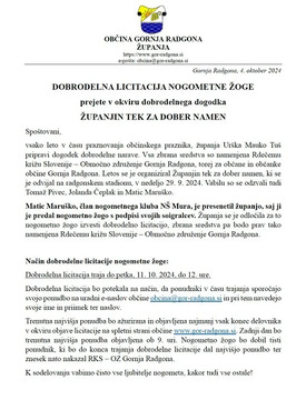 Dobrodelna licitacija nogometne žoge 1